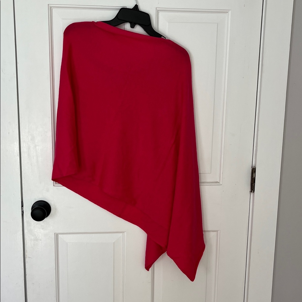 Kerisma Pink Asymmetrical Poncho